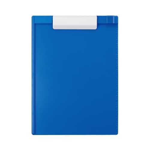 樹脂製クリップボード A4縦 ブルー5枚
