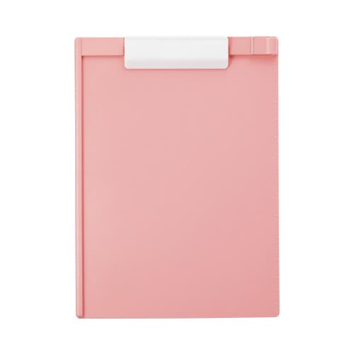 樹脂製クリップボード A4縦 ピンク5枚