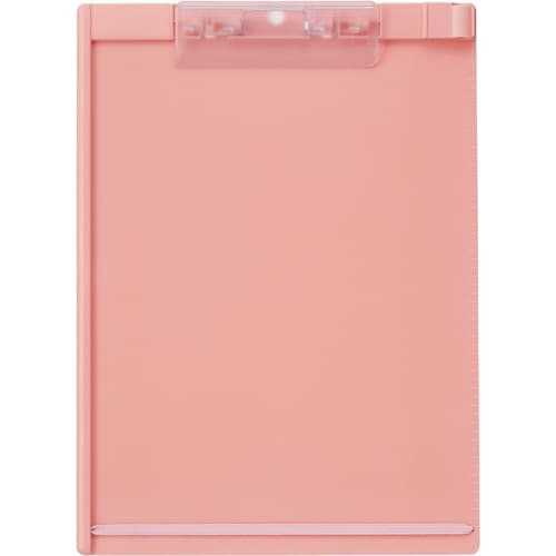 四隅がめくれにくいクリップボードA4縦ピンク×10