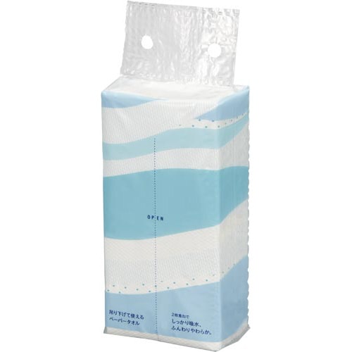 吊り下げて使えるペーパータオル 100組 60個