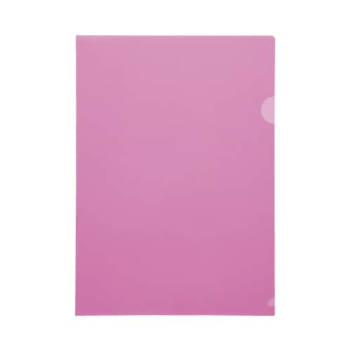 不透明クリヤーホルダーA4タテピンク 10枚