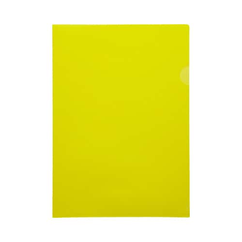 不透明クリヤーホルダーA4タテイエロー 10枚