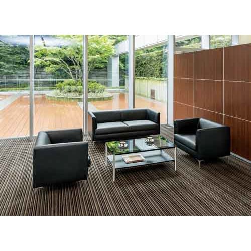 セット品 ラルジュ本革応接ソファ 4点セット