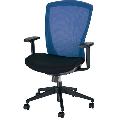 ラフィナートネット2チェア 可動肘付 ブルー