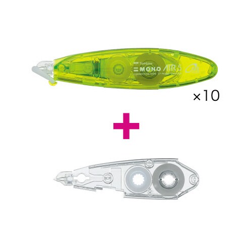 モノエアーペン型詰替式5mm幅ライム10+詰替1個