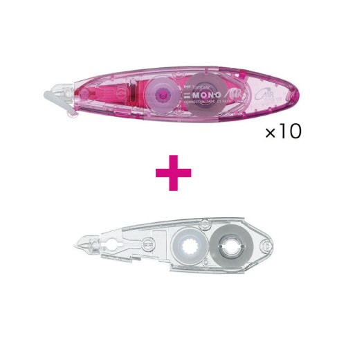 モノエアーペン型詰替式5mm幅ピンク10+詰替1個