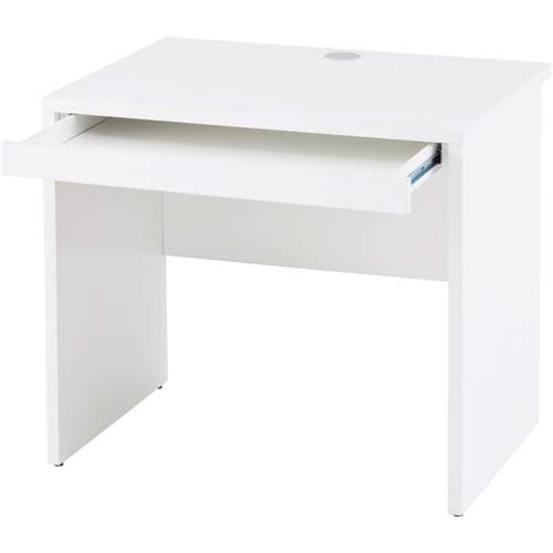 B木製デスク 幅800引出付(1個) ホワイト