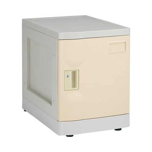 プラロッカーS シリンダー錠 下置用 扉アイボリー