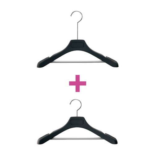 収納効率ハンガーアソートセット ロング・通常各5本