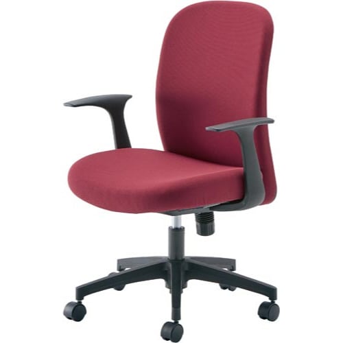 アルペジオチェア 肘付 ワインレッド