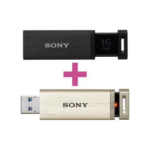 USBメモリ ポケットビットQX16GB2色セット