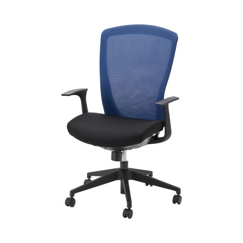 ラフィナートネット2チェア 肘付 ブルー