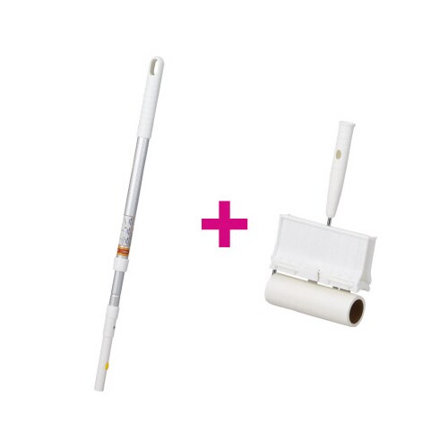 3段伸縮アルミ柄+粘着ローラーセット