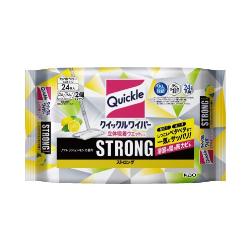 クイックルワイパー立体吸着Wストロングレモン24枚