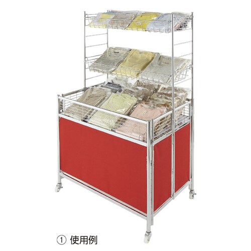 中折れワゴン W90cm レッドテント本体