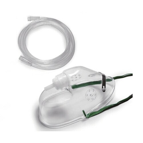 医≫中濃度酸素マスククリア 小児用 10個