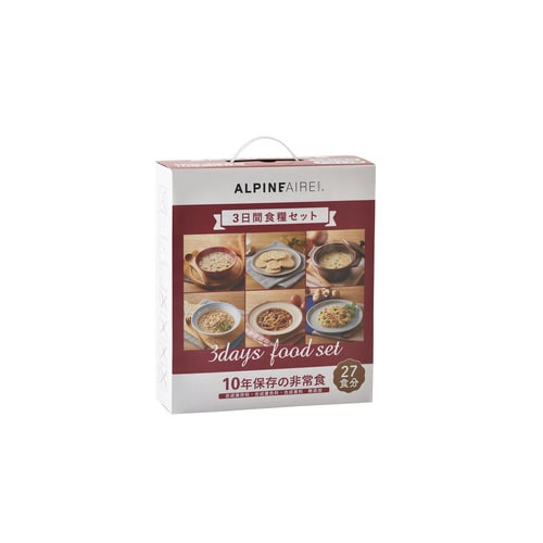 アルパインエア(3日間食糧セット・9缶入り)