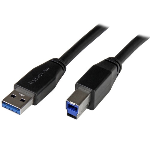 USB 3.0 ケーブル(A−B) 5m 黒