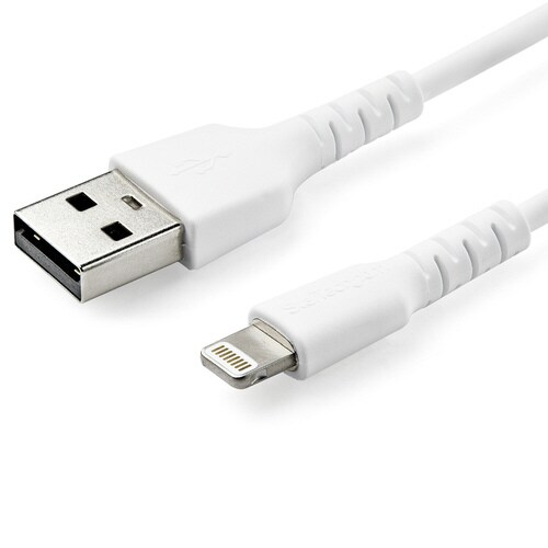 超高耐久ライトニング−USB−Aケーブル 2m 白