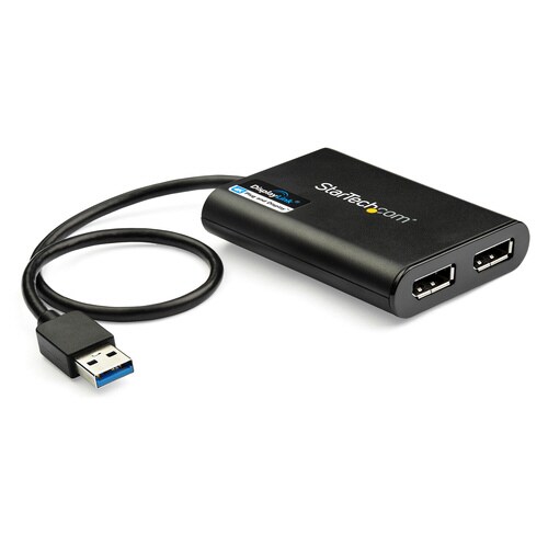 USB 3.0−2xDP アダプタ 4K/60Hz