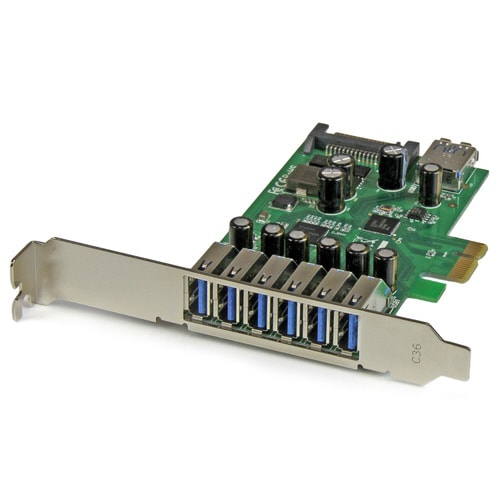 USB 3.0 増設用PCIeカード 7ポート