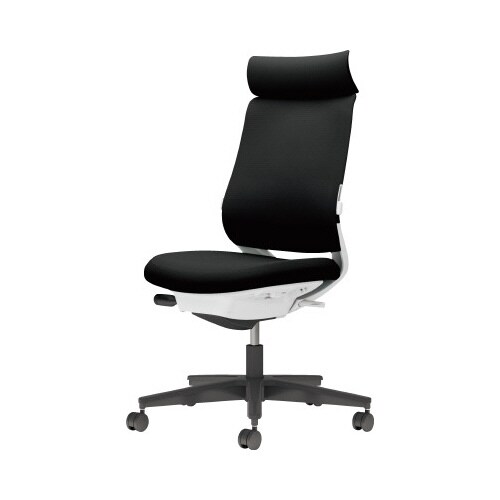 チェア ミトラ2黒脚ハイ肘無RF本体白黒U