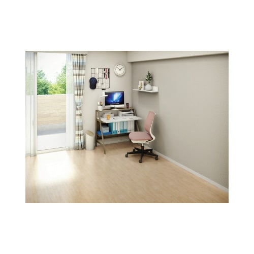 チェア ミトラ2黒脚ロー肘無RM本体白桃色U