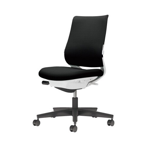 チェア ミトラ2黒脚ロー肘無RF本体白黒U