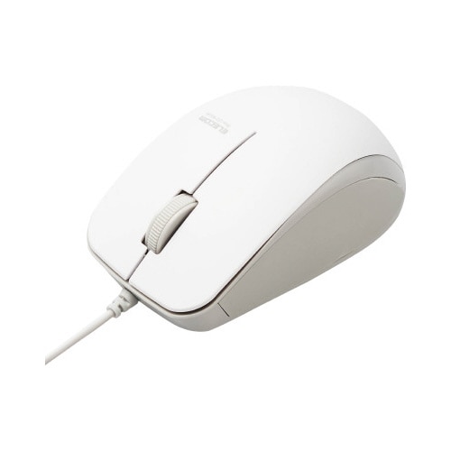 BlueLEDマウス 有線 静音 ホワイト