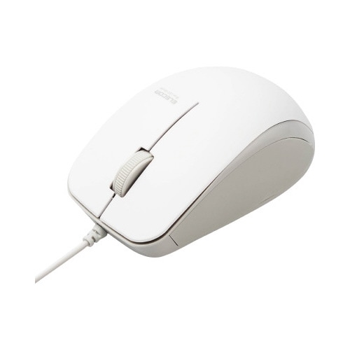 BlueLEDマウス 有線 ホワイト