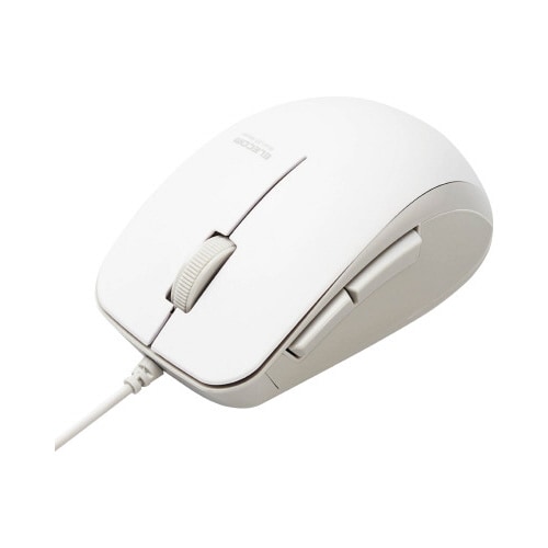 BlueLEDマウス 有線 有線 静音 ホワイト