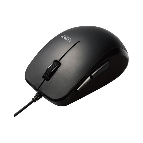 BlueLEDマウス 有線 ブラック