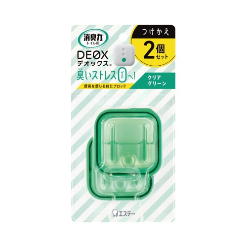 消臭力DEOX トイレ用クリアグリーン付替2個