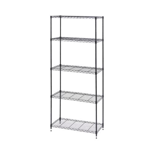 カラーメタルラック 幅750×高1800 ブラック