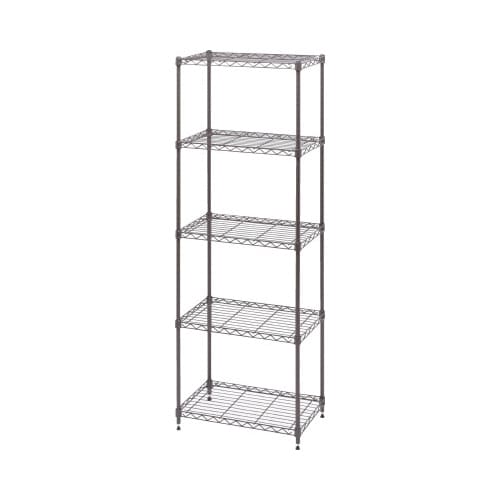 カラーメタルラック 幅550×高1600 ブラウン