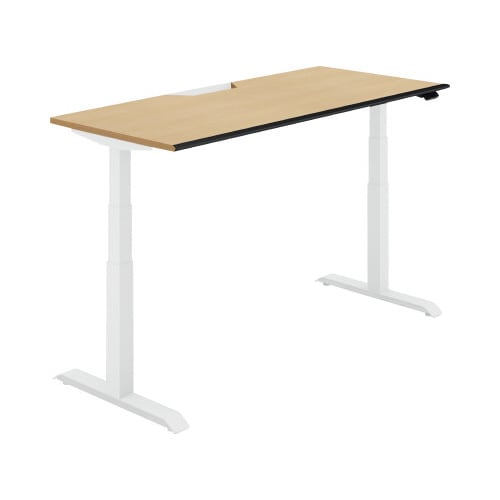 シークエンス平机 レバー 幅1600 U1×白脚