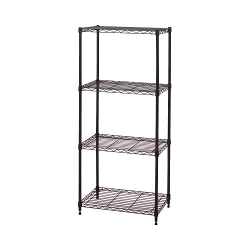 カラーメタルラック 幅550×高1230 ブラウン