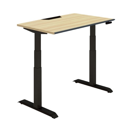 シークエンス平机 ボタン 幅1200 W0×黒脚