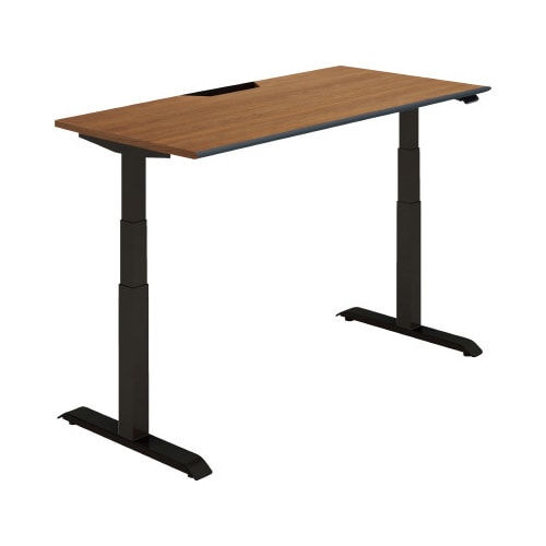 シークエンス平机 レバー 幅1500 H3×黒脚