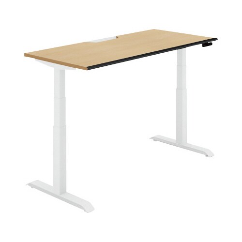 シークエンス平机 ボタン 幅1500 U1×白脚