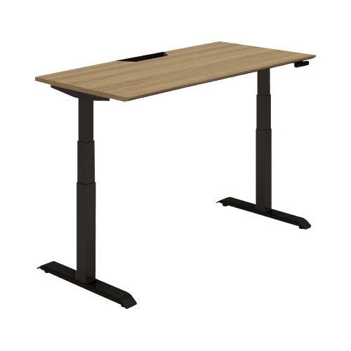 シークエンス平机 ボタン 幅1500 T4×黒脚