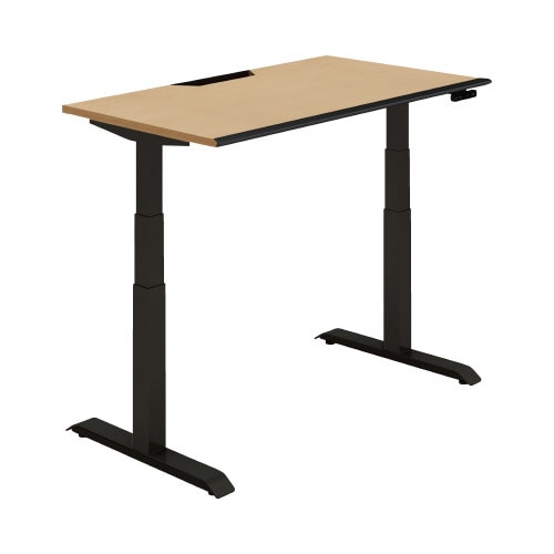 シークエンス平机 ボタン 幅1200 U1×黒脚