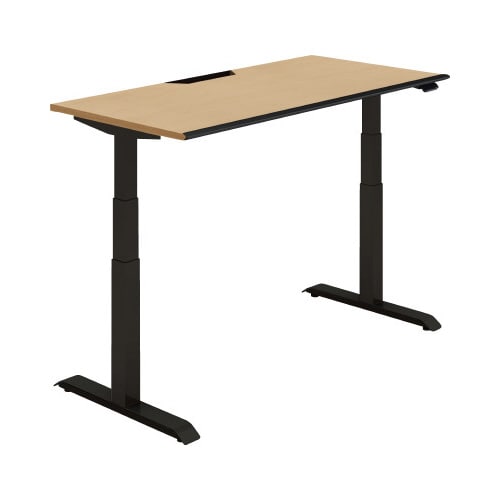 シークエンス平机 レバー 幅1400 U1×黒脚