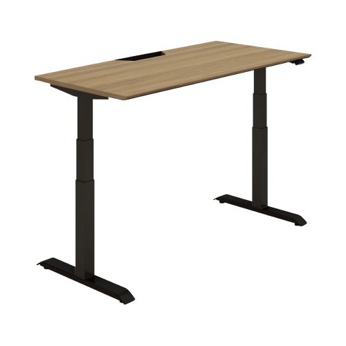 シークエンス平机 レバー 幅1500 T4×黒脚