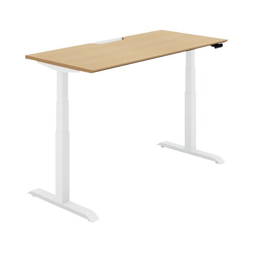 シークエンス平机 Fレバー 幅1500 U1×白脚