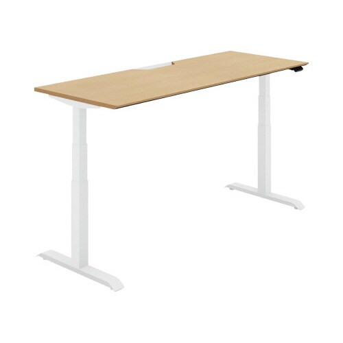 シークエンス平机 レバー 幅1800 U1×白脚