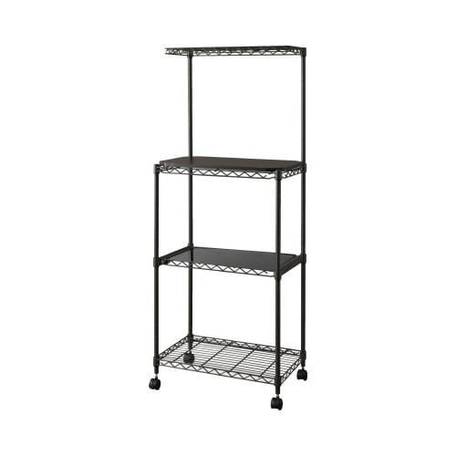 カラーメタルラック レンジ台 幅550 ブラウン