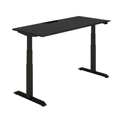 シークエンス平机 レバー 幅1600 B8×黒脚