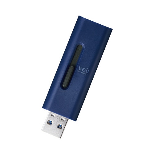 USBメモリ USB3.2 64GB ブルー