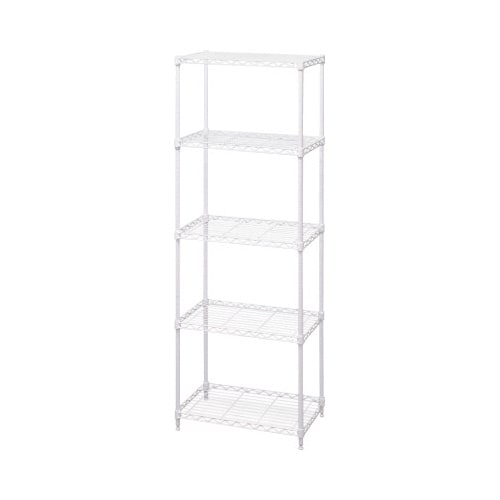 カラーメタルラック 幅550×高1600 ホワイト